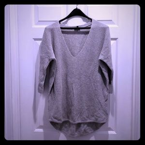 Gray 3/4 sleeve sweater